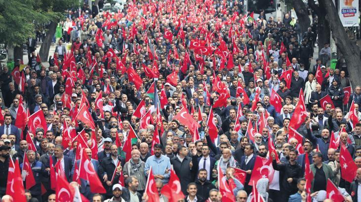 81 ilde İsrail'e büyük tepki: Türkiye tek yürek