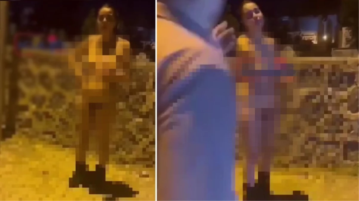 Şanlıurfa'da genç bir kadın sokak ortasında çırılçıplak görüntülendi