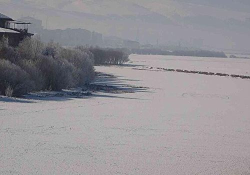 Ardahan Haberi: Göle de Kura Nehri dondu Eksi 19 u Gördü 