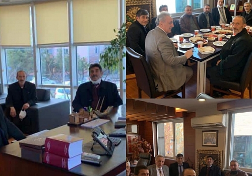 Milletvekili Saffet Kaya, çalışma ofisinde Ardahanlıları ağırladı