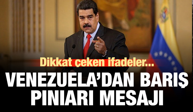 Venezuela'dan Barış Pınarı Harekatı mesajı!