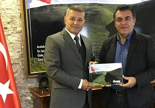 Ardahan il Emniyet Müdürü Gökalp Şener Başkan Faruk Demir’i ziyaret etti